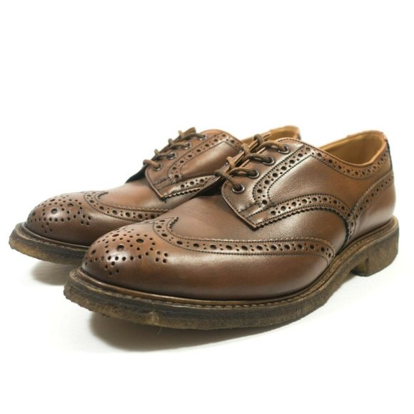 Tricker's Keswick Brogue Crepe Sole Derby - Men's Size UK 11 / US 12.5 Wide - Picture 3 of 9